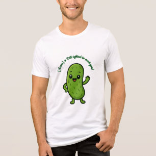Moeilijk Leuke Augurk Kawaii Cartoon - Personalise Tri-Blend Shirt