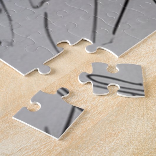 Moeilijk om willekeurige krabbels op papier op te legpuzzel (Zijkant)