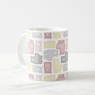 Moeilijk Pastel Lama Puzzel Patroon Koffiemok