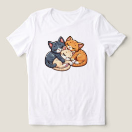 Moeilijk slapende katten stapel Kawaii Kittens Ill Tri-Blend Shirt