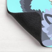 Moeilijk Spelende Cartoon Schaap en Wolf Muismat (Hoek)