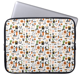 Moeilijk te weerstaan Halloween-patroon laptop Sleeve