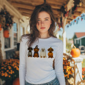 Moeilijk te weerstane Halloween hondenbende Tri-Blend Shirt