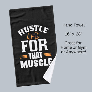 Moeilijk voor die spiergym-oefening handdoek