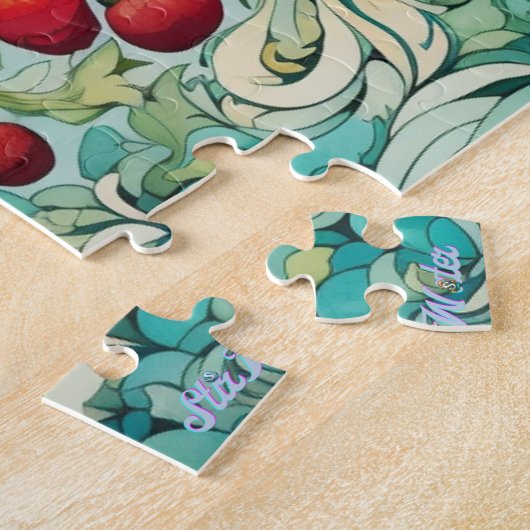 Moeilijke appelboom Kleurrijke relax ogen puzzel Legpuzzel (Zijkant)