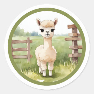 Moeilijke Baby Alpaca Stickers