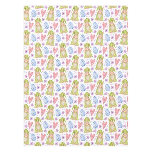 Moeilijke Dwergen Eieren Lente Bloemen Pasen Brunc Tafelkleed (Voorkant)