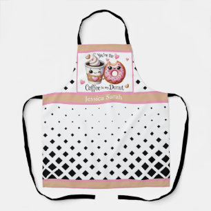 Moeilijke Kawaii Koffie en Donuts Schort