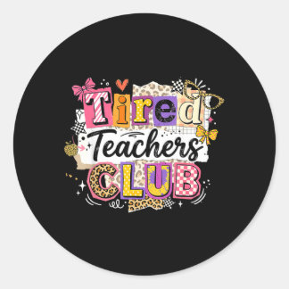 Moeilijke Leraren Zomerclub Grappige Leraar Zomer Ronde Sticker