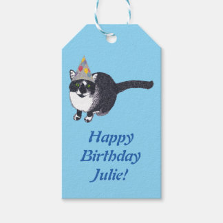 Moeilijke Pointillisme Kat Persoonlijke Gift Tags Cadeaulabel