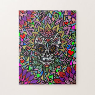 Moeilijke schedel kunst legpuzzel