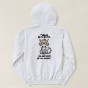Moeilijke Trui Met Boze Kat Hoodie