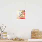 Moeilijke weg leidt tot mooie bestemmingen poster (Keuken)