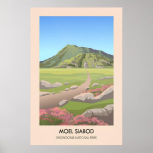 Moel Siabod Snowdonia Nationaal Park Reisposter Poster