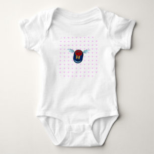 Moelelijke gevleugelde schoen cartoon romper