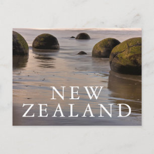 Moeraki Boulders op strand Briefkaart