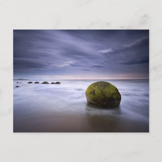 Moeraki Boulders Sunrise Seascape Briefkaart (Voorkant)