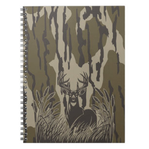 Moeras camouflage witstaarthert bok jacht camoufla notitieboek