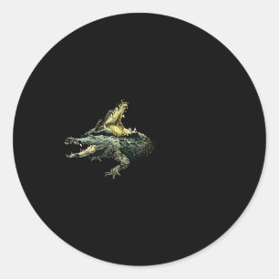 Moeras mensen schieten ze neer ronde sticker