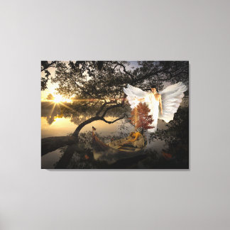 Moerasengel canvas reproductie afdruk