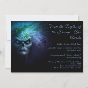 Moerasheks Halloween-kostuumfeest Uitnodiging