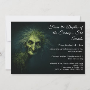 Moerasheks Halloween-kostuumfeest Uitnodiging