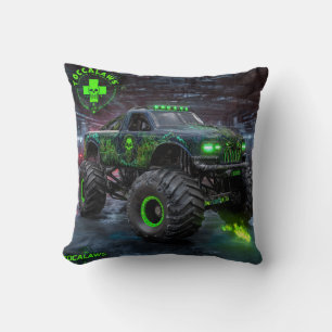 Moerasmonster: Giftige Schedel Monstertruck Kussen