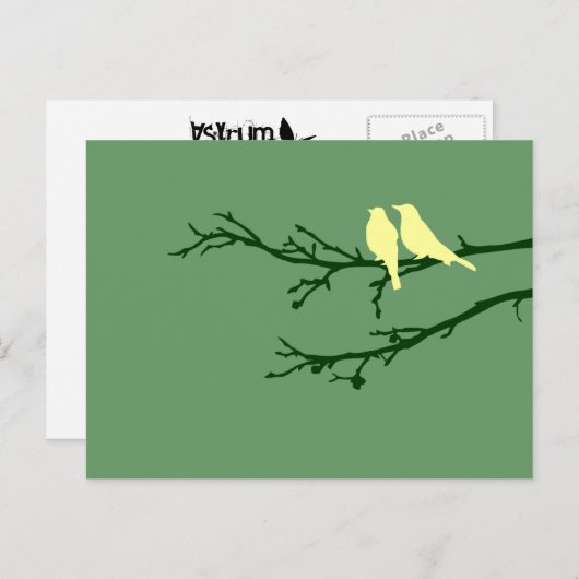 moerasvogels briefkaart (Voorkant / Achterkant)