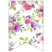 Moerbei en Ivory Droom Bruidsdouche Vlaggetjes (Tweede vlag)