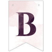 Moerbei en Ivory Droom Bruidsdouche Vlaggetjes (Derde vlag)