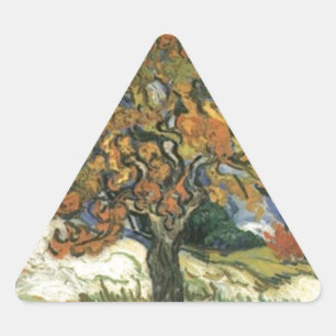 Moerbeiboom van Van Gogh Driehoek Sticker