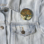 Moerbeiboom van Van Gogh Ronde Button 5,7 Cm (In situ)