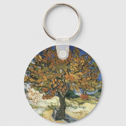 Moerbeiboom van Van Gogh Sleutelhanger (Voorkant)