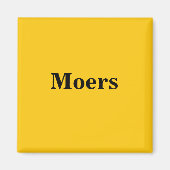 Moers Magnet Schild Gold Gleb (Devant)