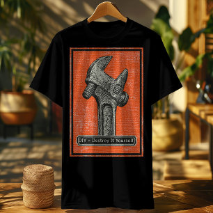 moersleutel - DIY Vernietig het zelf Retro Hum T-shirt