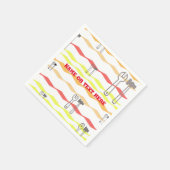 Moersleutel met zigzaglijnen servetten (Hoek)