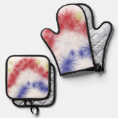 Moe's Fireworks Celebration Ovenwant & Pannenlap Set (Voorkant / Achterkant)