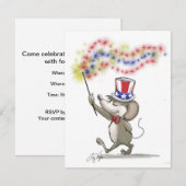 Moe's Happy 4 juillet Invitations (Devant / Derrière)