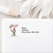 Moe's Happy 4 van de Adresetiketten van juli Etiket (Insitu)