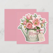 Moestuin Bloemen Save The Date (Voorkant / Achterkant)