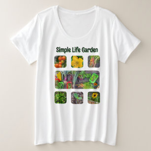 Moestuin Foto Collage Grote Maat T-shirt