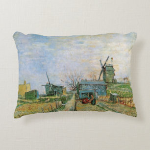 Moestuin in Montmartre door Vincent van Gogh Decoratief Kussen