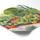 moestuin | Waterverf schilderij Poster (Hoek)