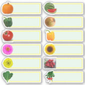 Moestuinier Zaad Besparer Stickers (Voorkant)