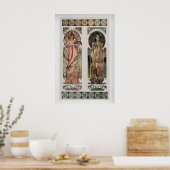 Moet Chandon van Alphonse Mucha   Antiek Poster (Keuken)