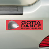 Moet dansen DC bumpersticker (Op auto)