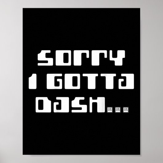 Moet Dash Video Game Geometrie Video Gamer Terug P Poster (Voorkant)