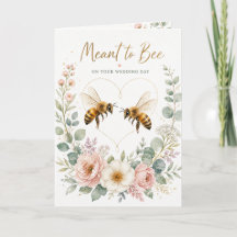 Moet een Bij Zijn Trouwkaart – Romantisch Aquarel