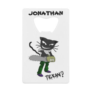 Moet een Texan custom Credit Kaart Bottle Open zij Kredietkaart Flessenopener