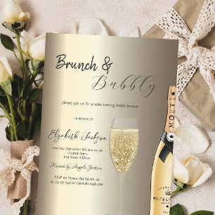 Moet Fles Champagne Bruidsfeest Kaart